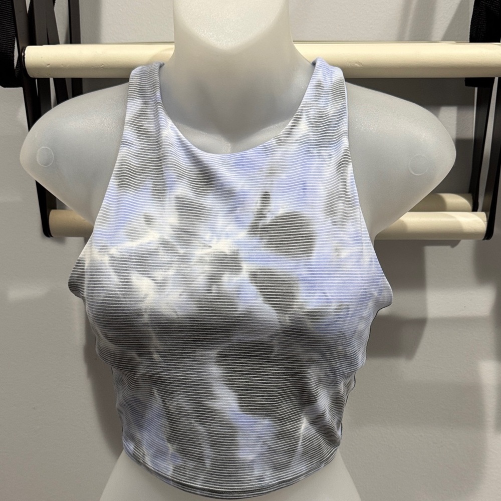 Tie-Dye Sleeveless Crop bra Top Athleta size small